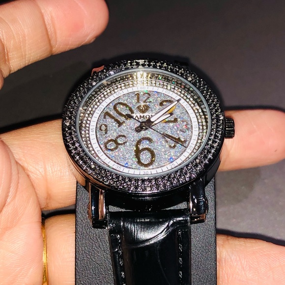 Black Friday sale! One day only! Perfect Christmas gift REAL DIAMOND WATCH Sale! - Picture 3 of 5